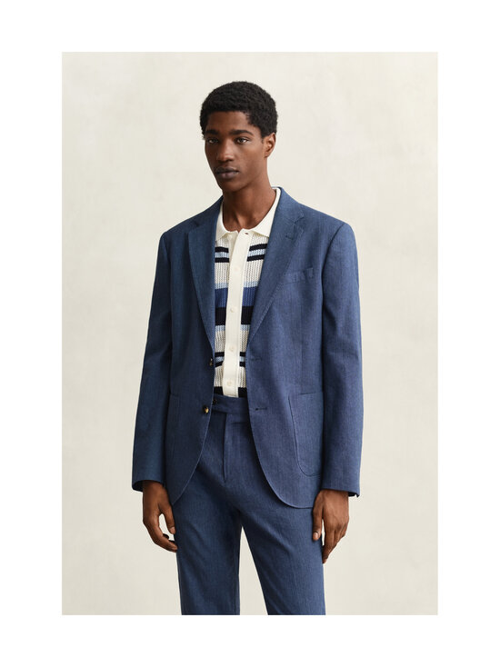 GANT - Pellavasekoitebleiseri - 423 PERSIAN BLUE | Stockmann - photo 2