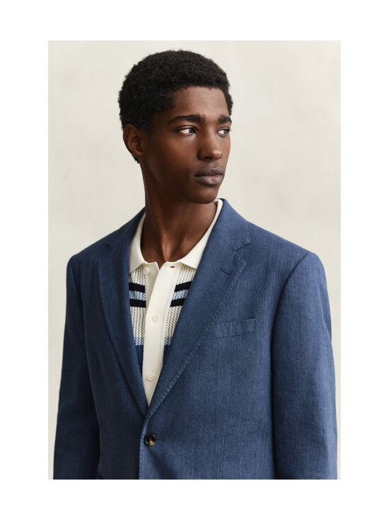 GANT - Pellavasekoitebleiseri - 423 PERSIAN BLUE | Stockmann - photo 4