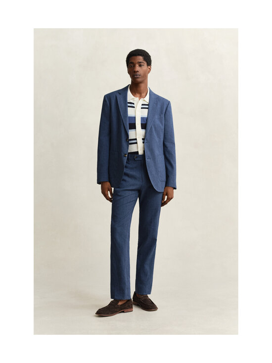 GANT - Pellavasekoitebleiseri - 423 PERSIAN BLUE | Stockmann - photo 5