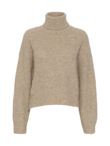 Gestuz - AlphaGZ Rollneck -neule - 190 WARM SAND MELANGE | Stockmann