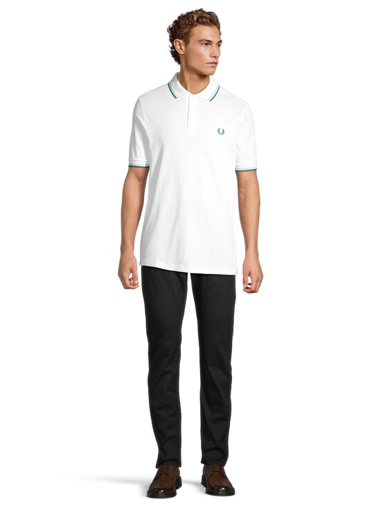 Fred Perry - Twin Tipped Slim Fit polo krekls - Z52 SWHIT/TRBL/SPRGR - photo 2 Fred Perry - Twin Tipped Slim Fit polo krekls - Z52 SWHIT/TRBL/SPRGR | Stockmann - photo 2