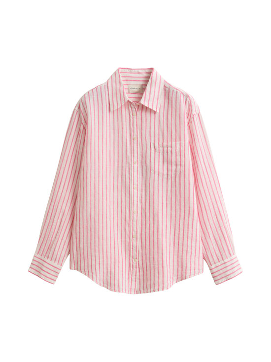 GANT - Relaxed Striped -pellavapaita - 661 BRIGHT FUSCHIA | Stockmann - photo 1