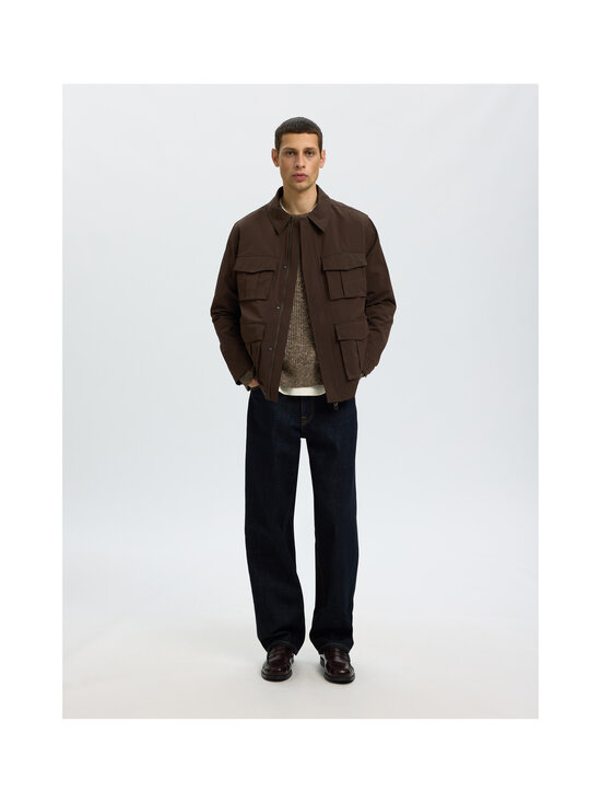 Selected - SlhTilum Crewneck -neule - TURKISH COFFEE DETAIL:TURKISH COFFEE / MONKS ROBE / OATMEAL / KELP | Stockmann - photo 5
