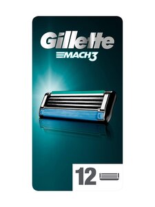 Gillette - Mach3- partahöylän vaihtoterät 12 kpl Gillette - Mach3- partahöylän vaihtoterät 12 kpl | Stockmann