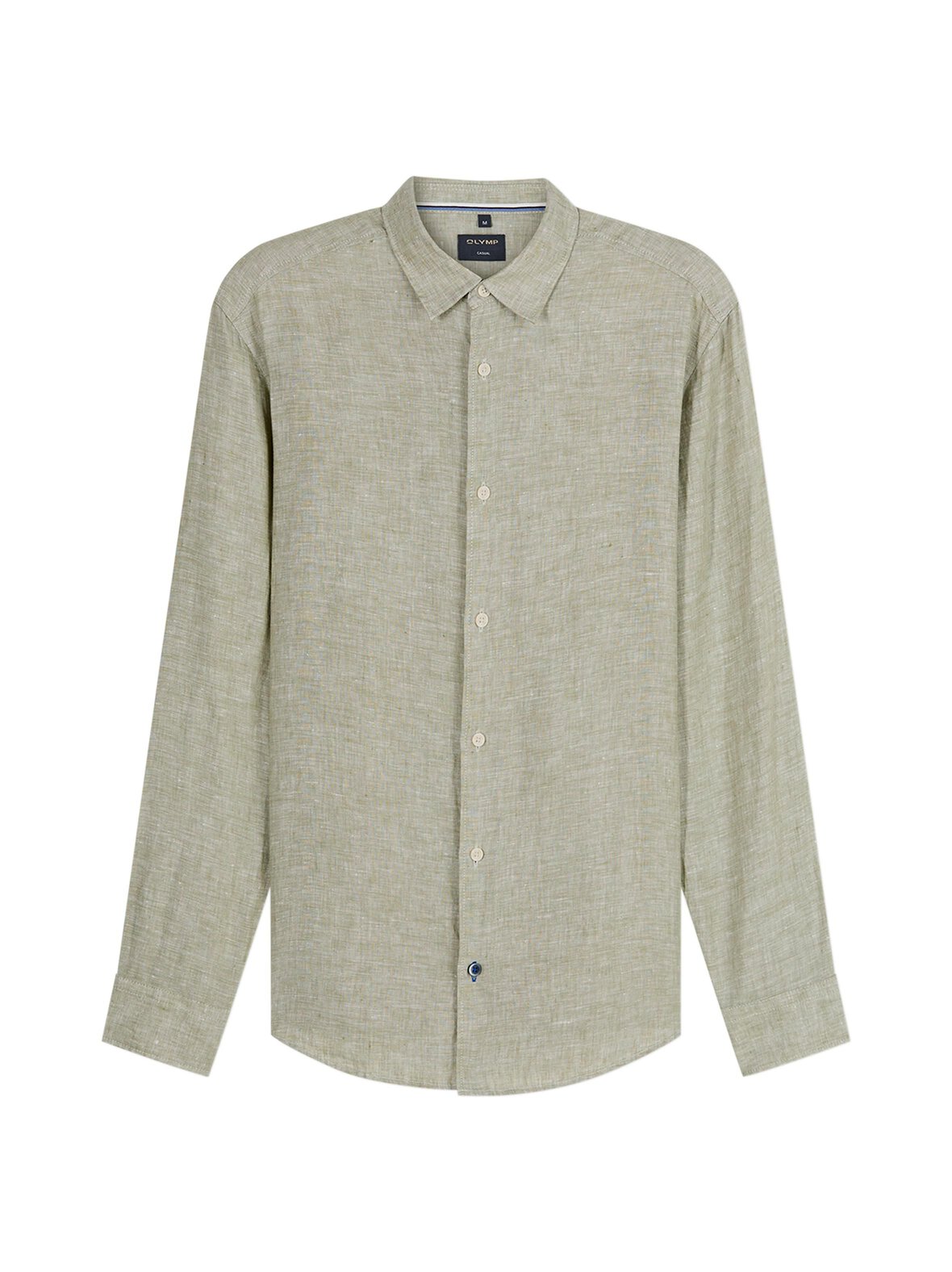 Regular Fit Casual -pellavakauluspaita