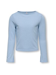KIDS ONLY - Trikoosärk KogFelina Slit Boatneck - SOFT CHAMBRAY DETAIL:MELANGE | Stockmann