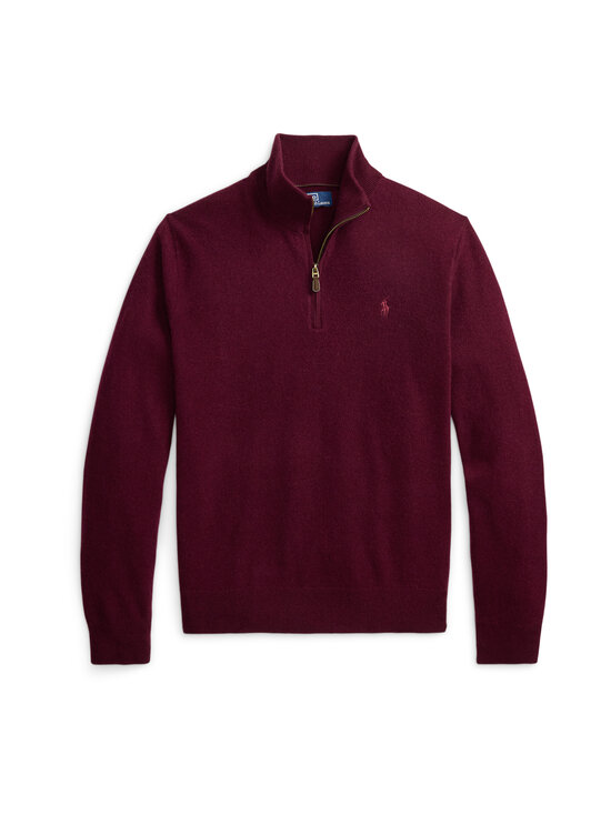Polo Ralph Lauren - Half Zip Logo -neulepaita - 008 AGED WINE HEATHER | Stockmann - photo 1