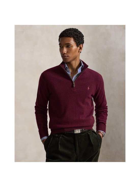 Polo Ralph Lauren - Half Zip Logo -neulepaita - 008 AGED WINE HEATHER | Stockmann - photo 2