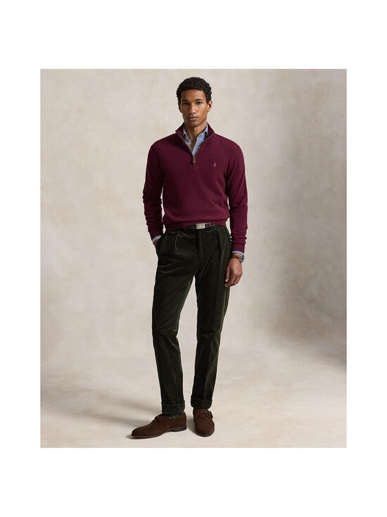 Polo Ralph Lauren - Half Zip Logo -neulepaita - 008 AGED WINE HEATHER | Stockmann - photo 4