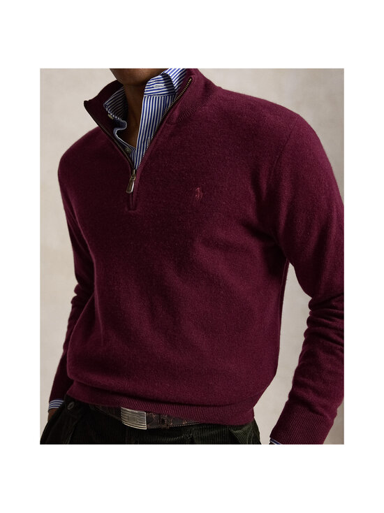 Polo Ralph Lauren - Half Zip Logo -neulepaita - 008 AGED WINE HEATHER | Stockmann - photo 6