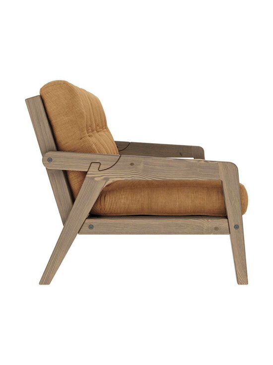 Karup - Grab-futonsohva Corduroy-kangas fudge brown/ruskea L 200 cm - BROWN | Stockmann - photo 3