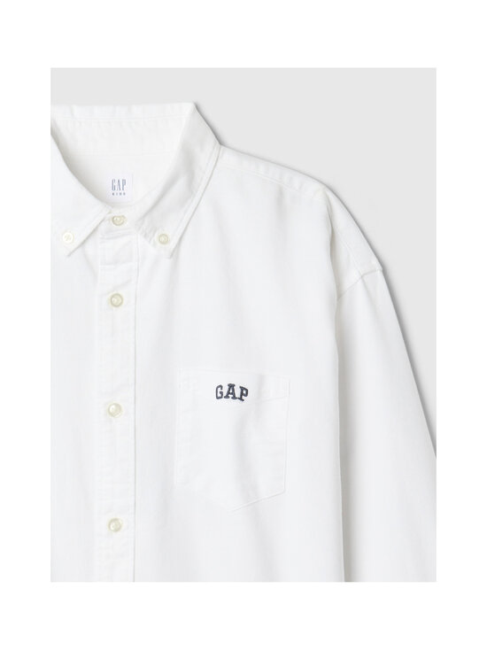 GAP - Logo Oxford Oversized Fit krekls ar apkakli - BOYS OPTIC WHITE | Stockmann - photo 5