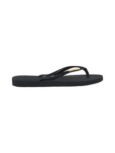 Havaianas - Slim Logo Metallic -varvassandaalit - 1924 BLACK/GOLD | Stockmann