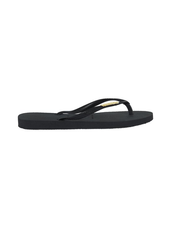 Havaianas - Slim Logo Metallic -varvassandaalit - 1924 BLACK/GOLD | Stockmann - photo 1
