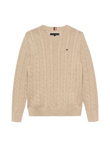 Tommy Hilfiger - Pīnīšu adījuma džemperis - GUQ MALTED MILK HEATHER | Stockmann