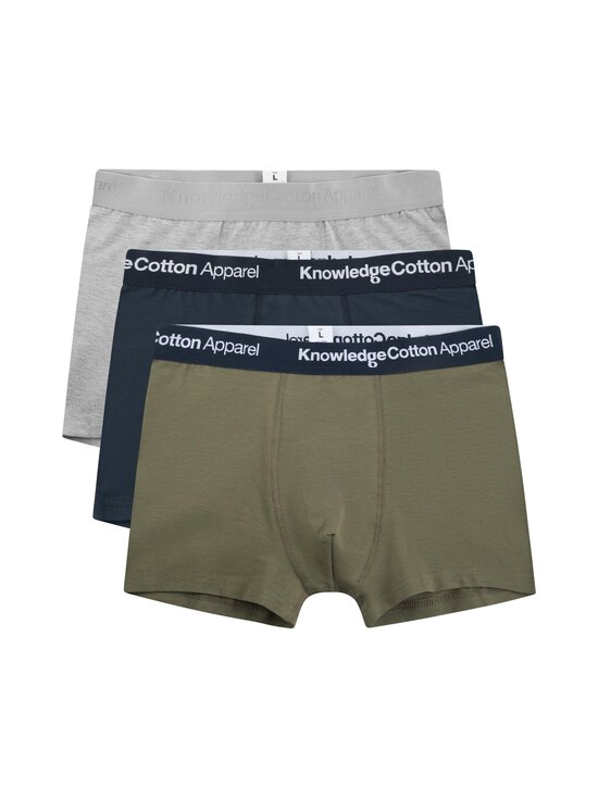 Knowledge Cotton Apparel - Cotton Stretch -bokserit 3-pack - 1100 DARK OLIVE - photo 1 Knowledge Cotton Apparel - Cotton Stretch -bokserit 3-pack - 1100 DARK OLIVE | Stockmann - photo 1