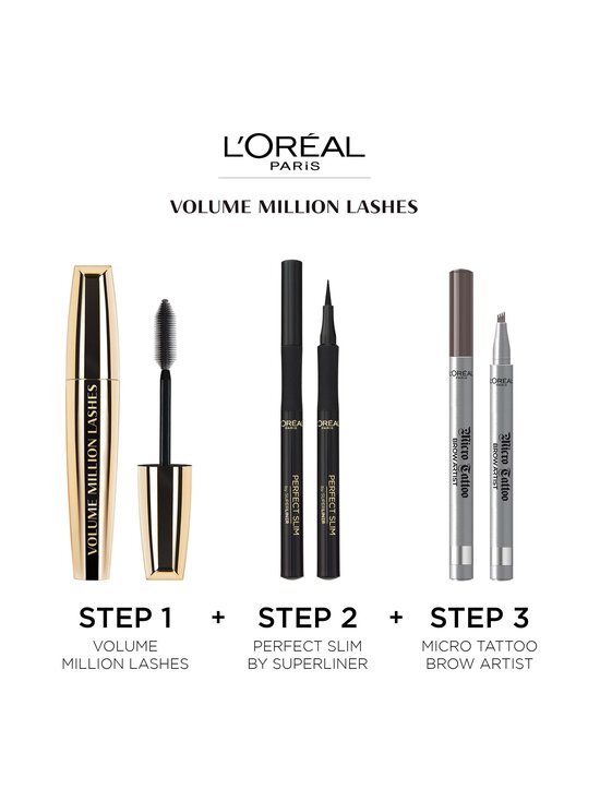 L'Oréal Paris - Volume Million Lashes Mascara Fatale -ripsiväri - BLACK - photo 5 L'Oréal Paris - Volume Million Lashes Mascara Fatale -ripsiväri - BLACK | Stockmann - photo 5