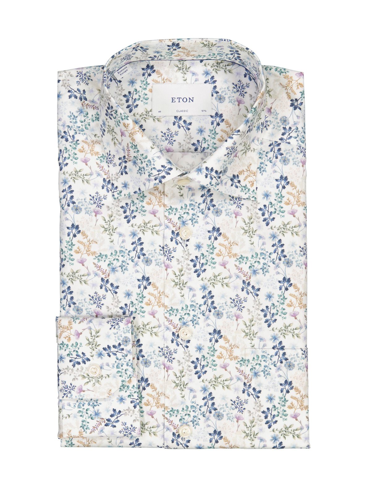 Classic Fit Floral Twill -kauluspaita
