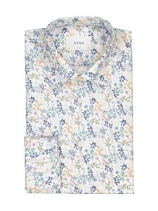 Eton - Classic Fit Floral Twill krekls ar apkakli - 25 MID BLUE | Stockmann