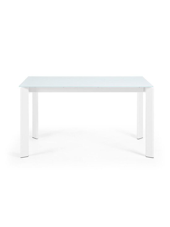 Kave Home - Axis- jatkettava ruokapöytä valkoinen lasi / valkoinen 90 x 140/200 cm - WHITE | Stockmann - photo 3