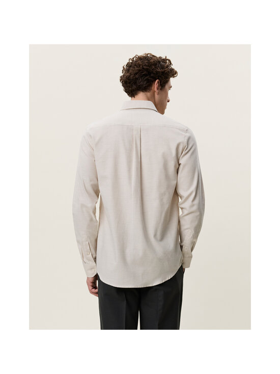 Les Deux - Soft Flannel -kauluspaita - 222 OYSTER GRAY WHITE | Stockmann - photo 4