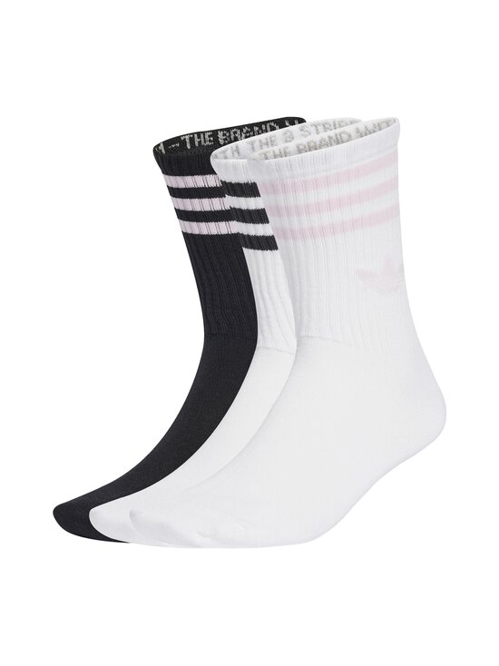 adidas Originals - 3 Stripes Crew -sukat 3-pack - JV7405 WHITE/BLACK/CLPINK - photo 1 adidas Originals - 3 Stripes Crew -sukat 3-pack - JV7405 WHITE/BLACK/CLPINK | Stockmann - photo 1