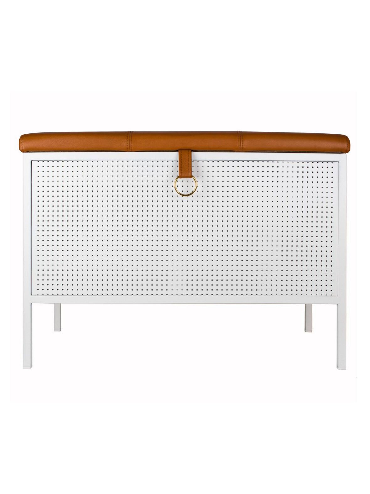 Frank-penkki white/cognac