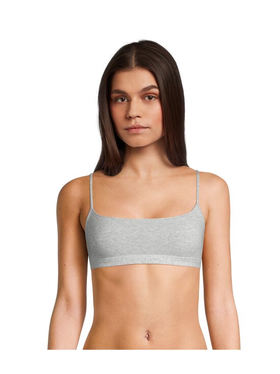 SKIMS - Everyday Cotton Scoop -rintaliivit - LIGHT HEATHER GREY | Stockmann - photo 2