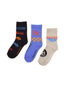 HOT WHEELS - Hot Wheels -sukat 3-pack - BLACK/BLUE/GREY | Stockmann