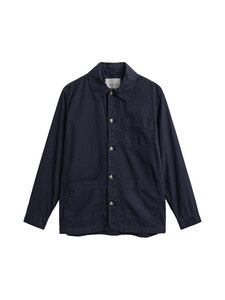 GANT - Särkjakk Regular Cotton Linen - 433 EVENING BLUE | Stockmann