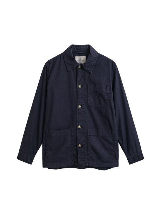 GANT - Särkjakk Regular Cotton Linen - 433 EVENING BLUE | Stockmann - photo 1