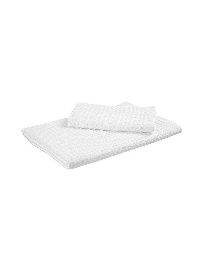 White Möve waffle towel