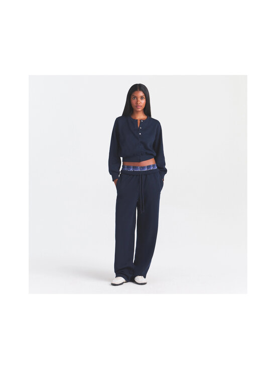 SKIMS - Cotton Fleece Classic Straight Leg bikses - NAVY | Stockmann - photo 3