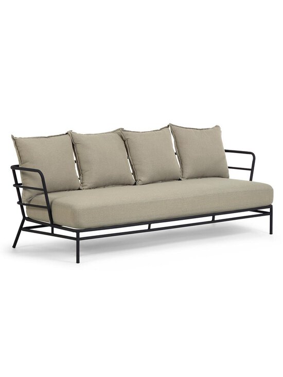 Kave Home - Mareluz-sohva beige/musta L 197 cm - BEIGE | Stockmann - photo 1