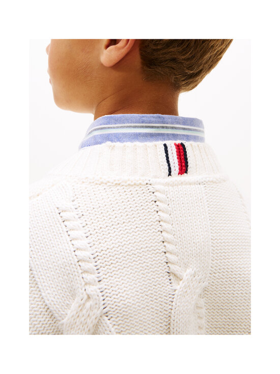 Tommy Hilfiger - Chunky-palmikkoneule - YA8 IVORY SILK | Stockmann - photo 3