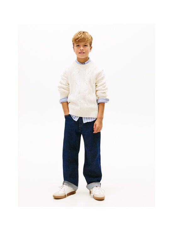 Tommy Hilfiger - Chunky-palmikkoneule - YA8 IVORY SILK | Stockmann - photo 5