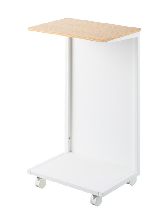 Yamazaki - Tower Semi-Closed Wood Top Casters -sivupöytä - WHITE | Stockmann - photo 1