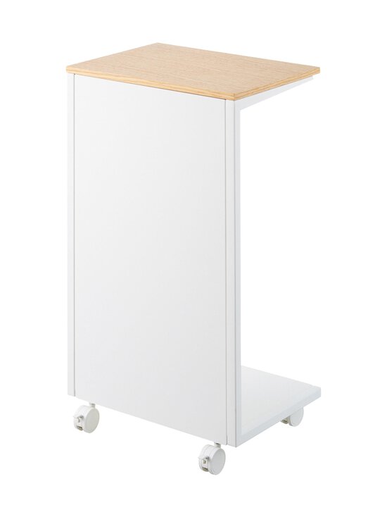 Yamazaki - Tower Semi-Closed Wood Top Casters -sivupöytä - WHITE | Stockmann - photo 2