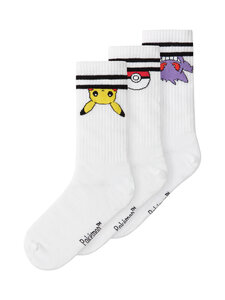 Name It - NkmMorten Pokemon -sukat 3 -pack - BRIGHT WHITE PACK:3 PACK | Stockmann