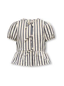 KIDS ONLY - KogMilani Bow -paita - NIGHT SKY STRIPES:CLOUD DANCER/BIRCH | Stockmann