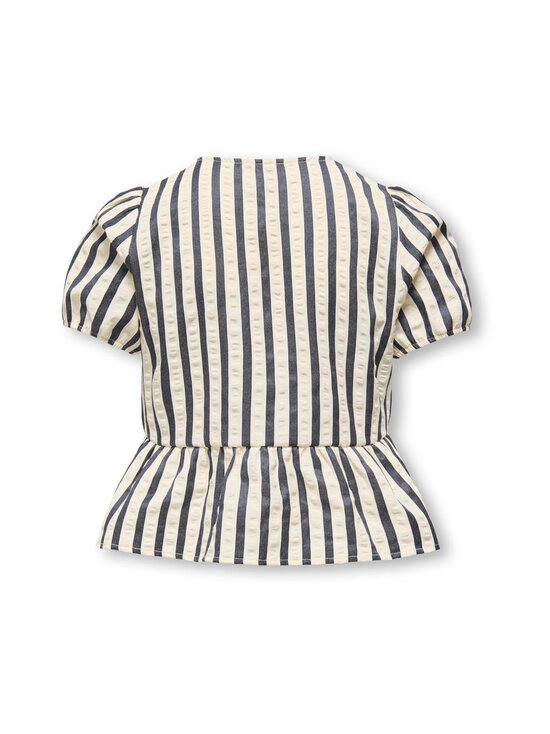 KIDS ONLY - KogMilani Bow -paita - NIGHT SKY STRIPES:CLOUD DANCER/BIRCH | Stockmann - photo 2