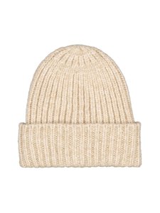 A+more - Softbabychunkybeanie adīta vilnas cepure - BEIGE MELANGE 1950 | Stockmann