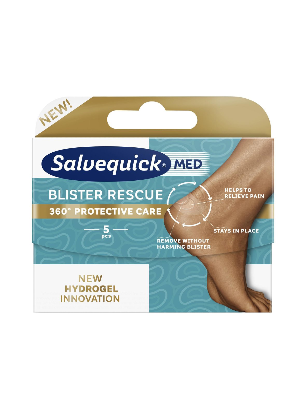 Med Blister Rescue Patch -rakkolaastari 5 kpl