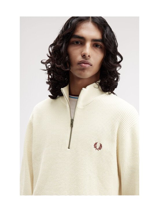 Fred Perry - Waffle Stitch Half Zip -neulepaita - 560 ECRU | Stockmann - photo 6