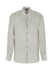 Emporio Armani - Kauluspaita - BLACK/BEIGE 6MM STRI | Stockmann