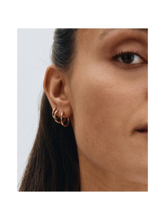 Edblad - Triple Pair Hoops - kullatut korvakorut 3-pack - GOLD | Stockmann - photo 3