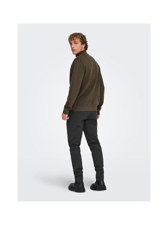 Only & Sons - OnsTing Life Half Zip -neule - COFFEE BEAN | Stockmann - photo 3