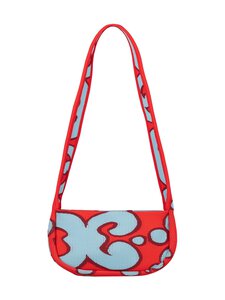 Marimekko - Knitted Crossbody Keidas -olkalaukku - 335 LIGHT BLUE, RED | Stockmann