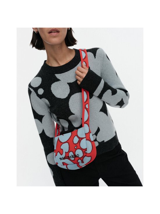 Marimekko - Knitted Crossbody Keidas -olkalaukku - 335 LIGHT BLUE, RED | Stockmann - photo 2