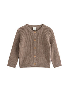 Lindex - Ribbed Merino Wool -neuletakki - 245 BROWN | Stockmann